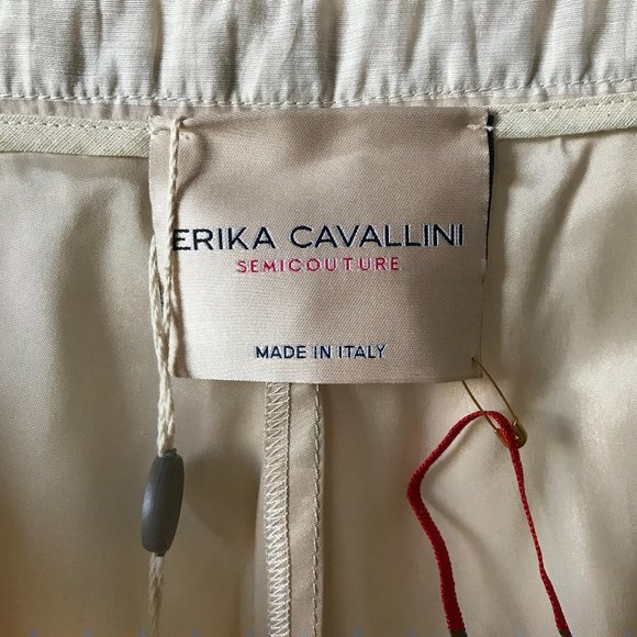 NWT - Erika Cavallini - Cotton Organza Trousers - Sheer Jacquard 44 IT / 8 US - Picture 4 of 8